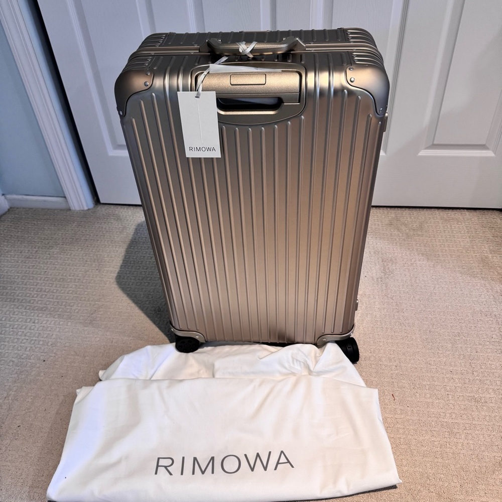 RIMOWA Original Large Check In Titanium Suitcase New